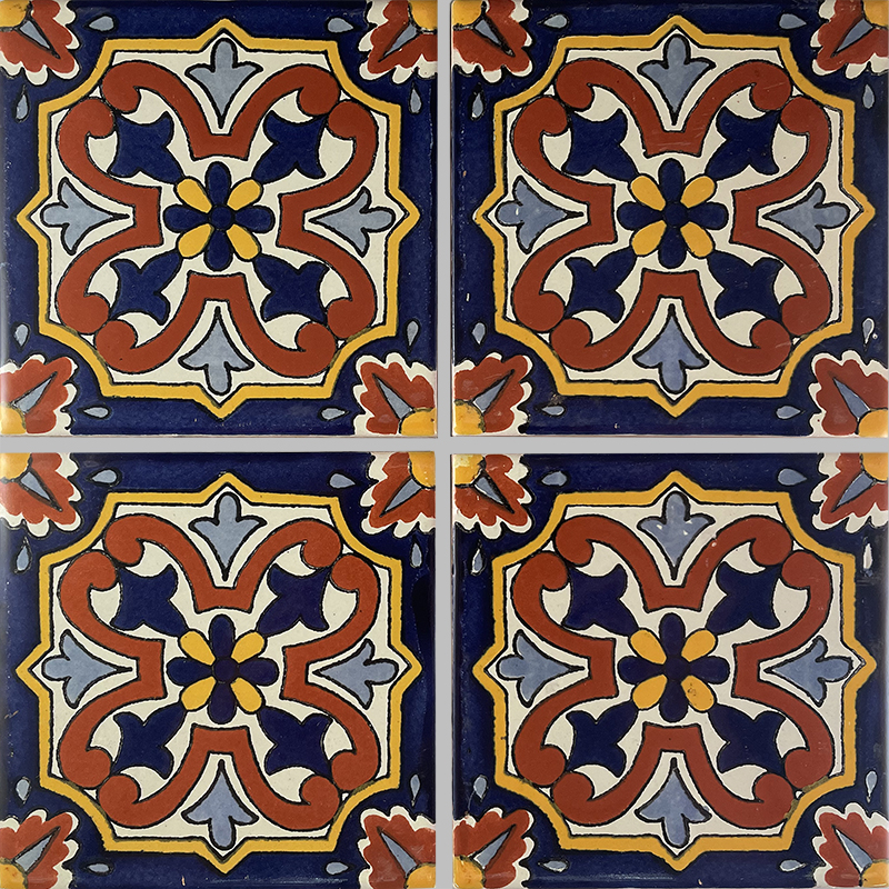 TalaMex Picota Talavera Mexican Tile Details