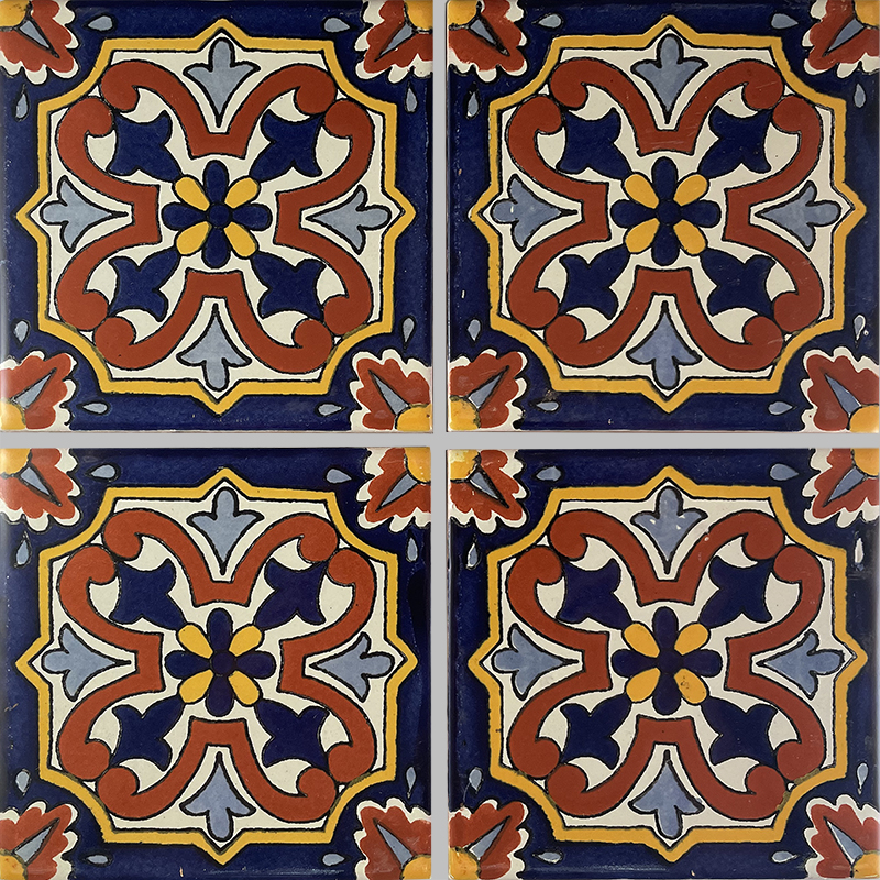 TalaMex Picota Talavera Mexican Tile Details