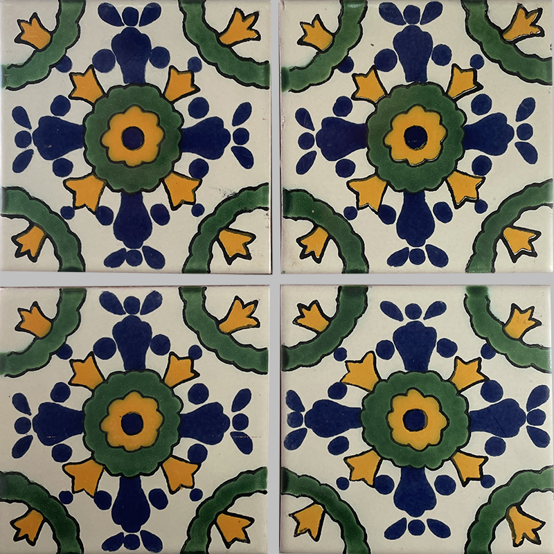 TalaMex Barcelona Talavera Mexican Tile Details