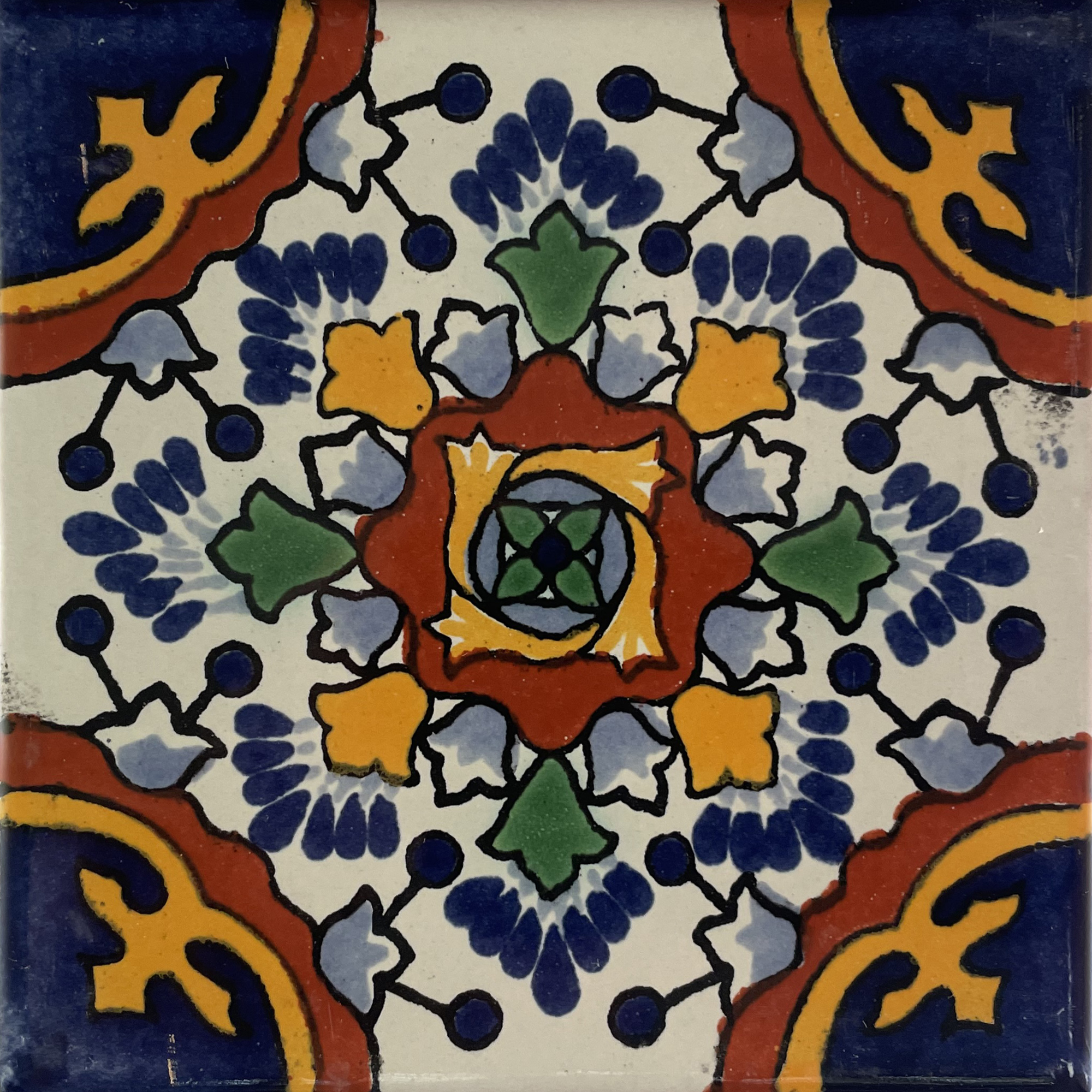 TalaMex Blue Gerona Talavera Mexican Tile