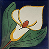 TalaMex Big Lily Talavera Mexican Tile