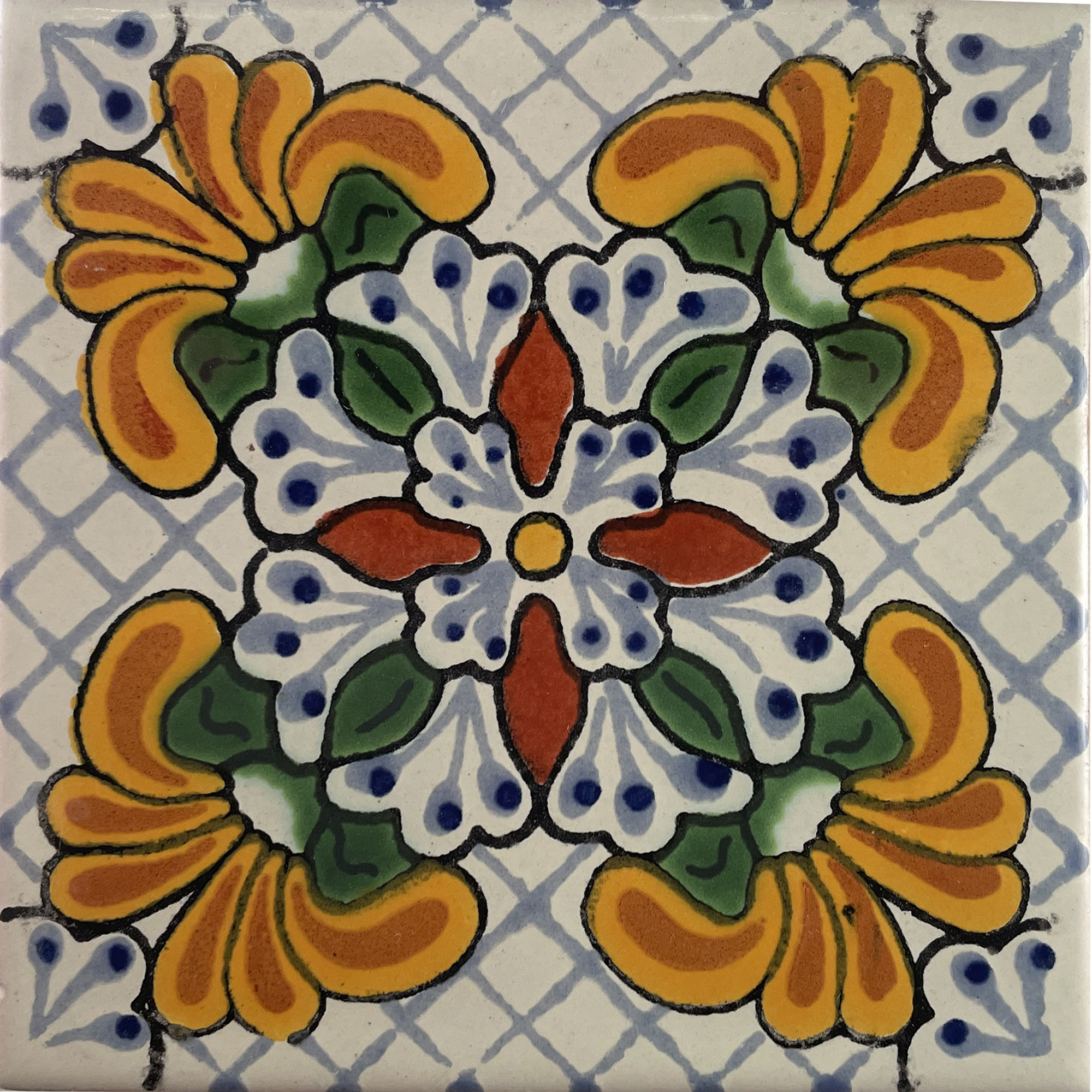 TalaMex Blossom Talavera Mexican Tile 