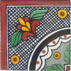 TalaMex Corner Black Arc Talavera Mexican Tile