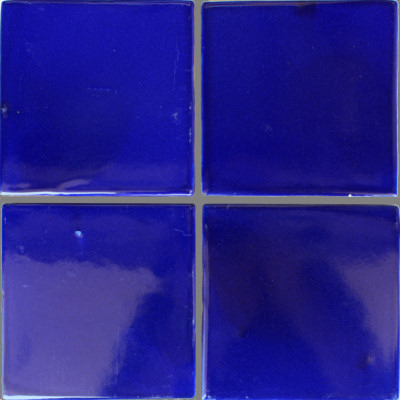 Alhambra Cobalt Blue Mexican Tile Details