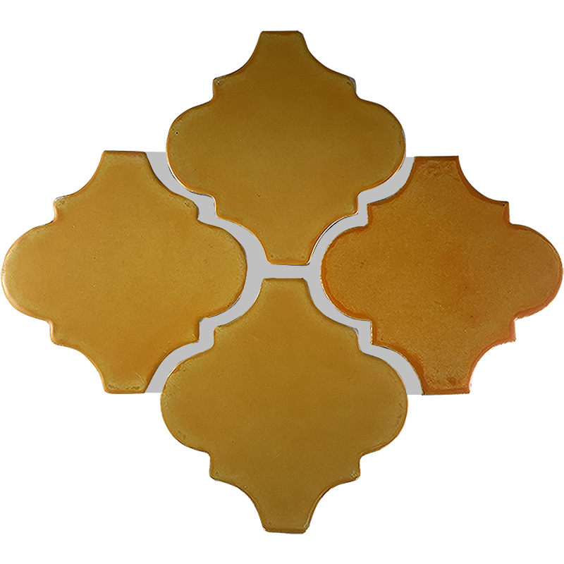 TalaMex Lantern Yellow Mexican Tile Details