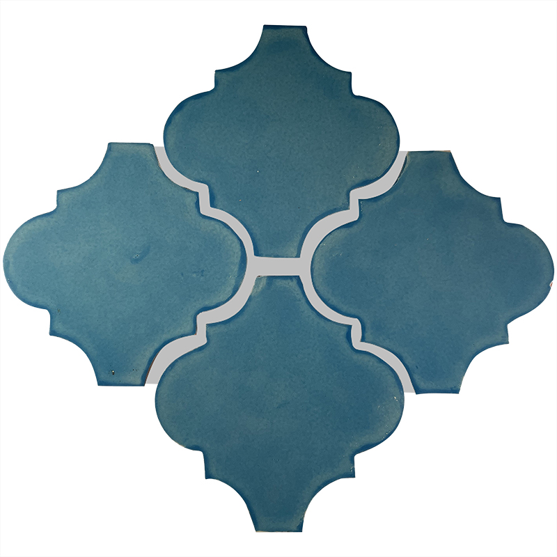 TalaMex Lantern Aqua Mexican Tile Details