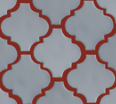 TalaMex Lantern Pure White Mexican Tile Close-Up