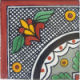 TalaMex Black Arc Corner Talavera Mexican Tile