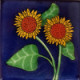 TalaMex Double Sunflower Talavera Mexican Tile