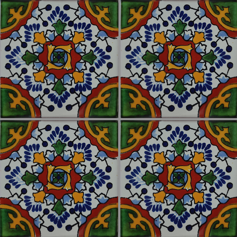 Gerona Talavera Mexican Tile Details