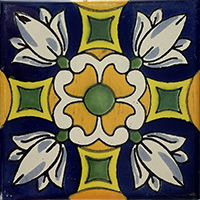 TalaMex Cotton Santa Barbara Mexican Tile 