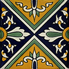 TalaMex Cosmos Santa Barbara Mexican Tile 