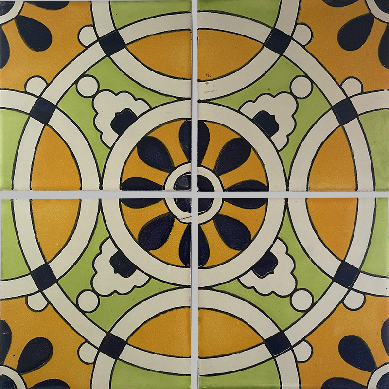 TalaMex Nube Santa Barbara Mexican Tile  Details