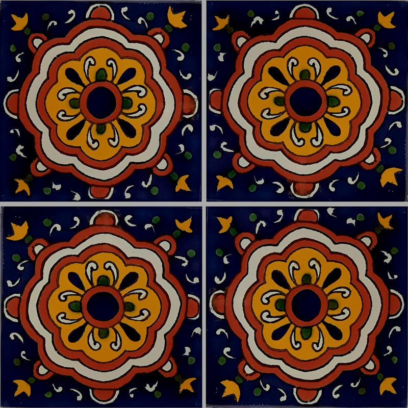 TalaMex Full Cupula Talavera Mexican Tile Details