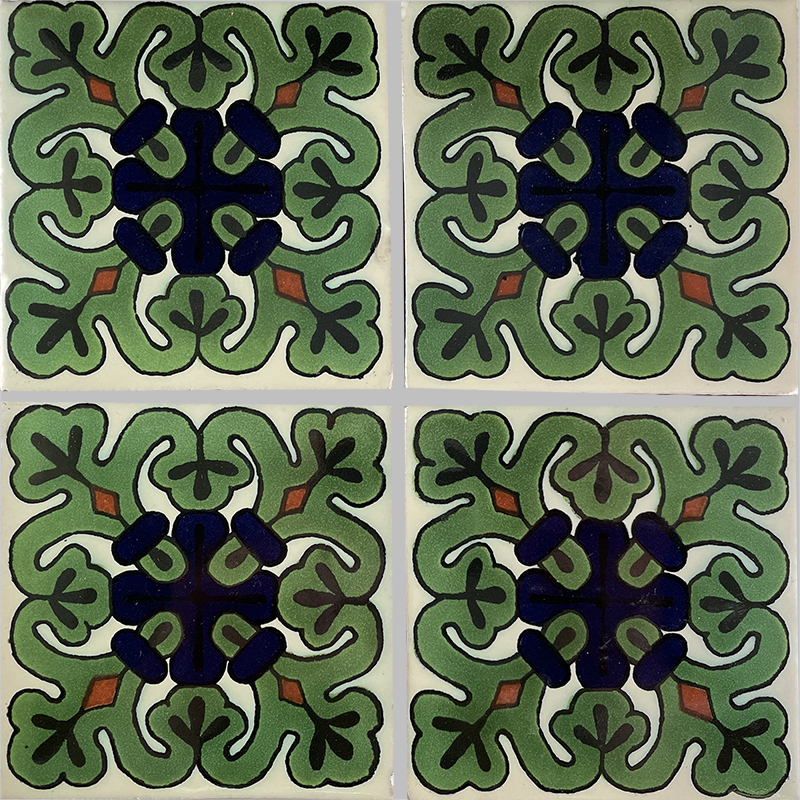 TalaMex Loreto Talavera Mexican Tile Details
