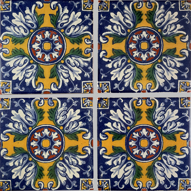 TalaMex Aldeno Talavera Mexican Tile Details