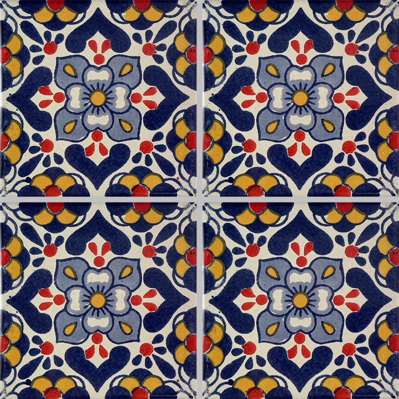 TalaMex Vezzano Talavera Mexican Tile Details