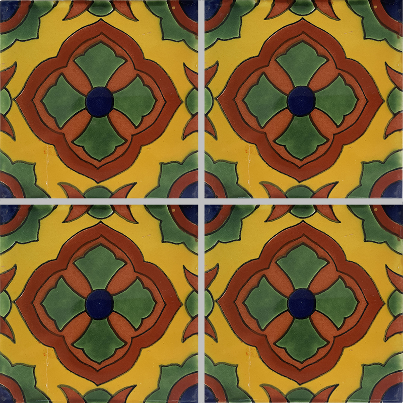 TalaMex Marsala Talavera Mexican Tile Details