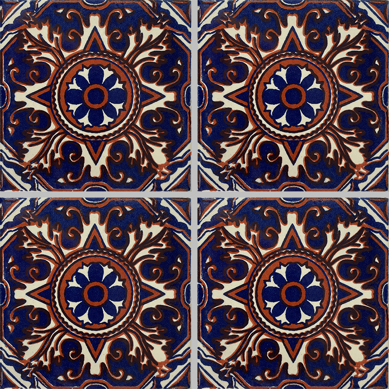 TalaMex Romalio Talavera Mexican Tile Details