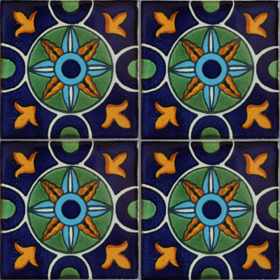 TalaMex Romini Talavera Mexican Tile Close-Up