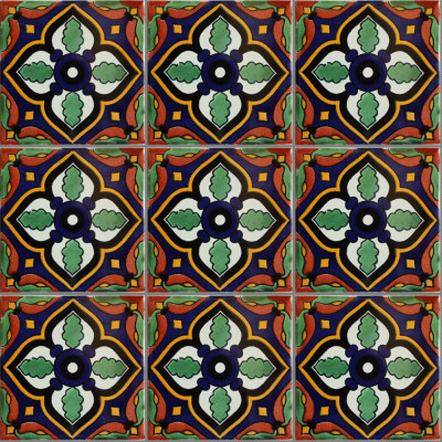 TalaMex Sassari Talavera Mexican Tile Close-Up
