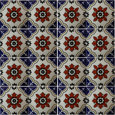 TalaMex Calabria Talavera Mexican Tile Details