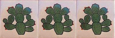 Nopal Talavera Mexican Tile Details