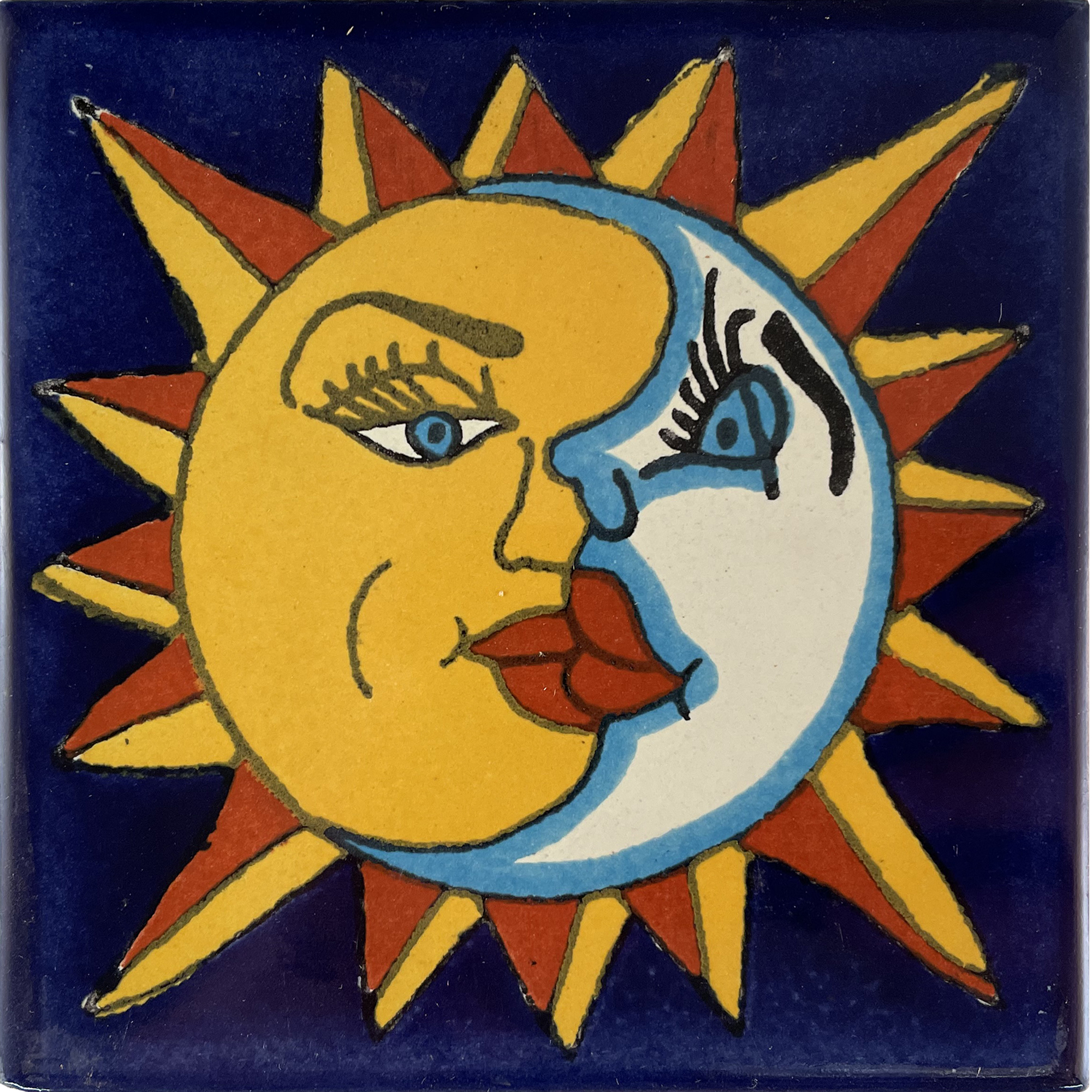 TalaMex Sun and Moon Talavera Mexican Tile