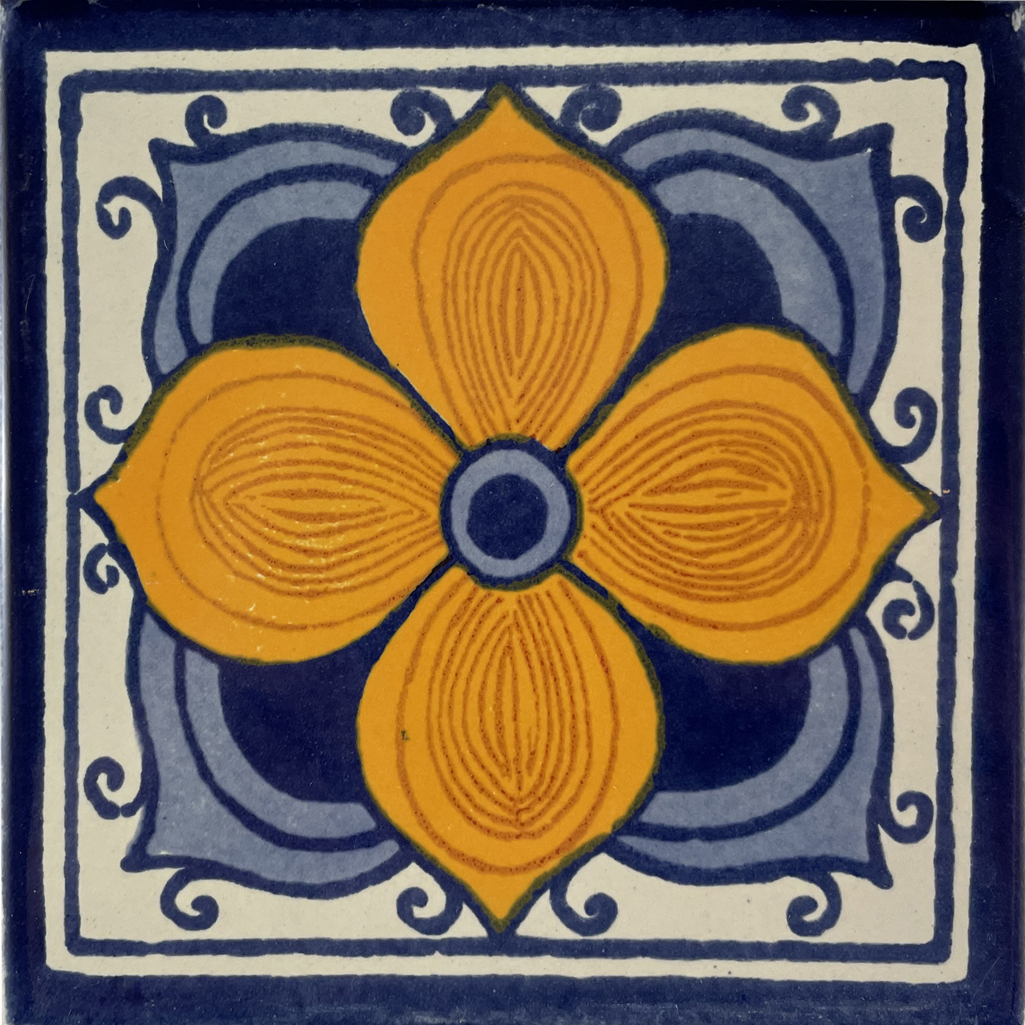 TalaMex Marigold Talavera Mexican Tile