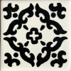 TalaMex Black Barroco Talavera Mexican Tile