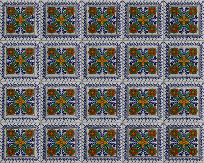 TalaMex Cacerez Talavera Mexican Tile Close-Up