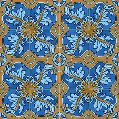 Portuguese Talavera Mexican Tile Details