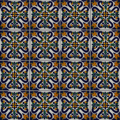 TalaMex Ures Talavera Mexican Tile Close-Up