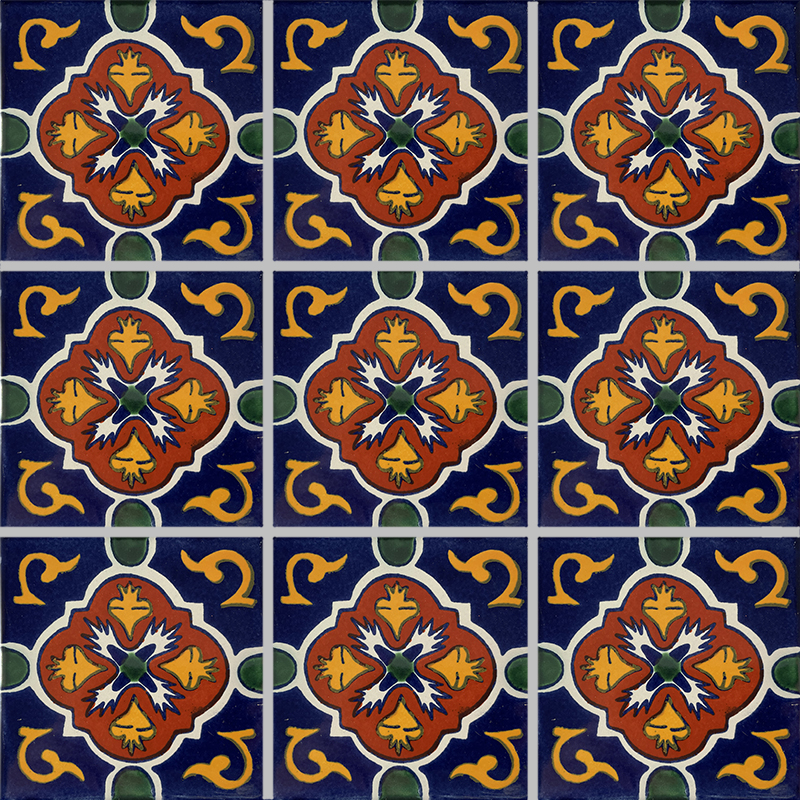 Blue Grenada Talavera Ceramic Tile