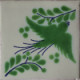 TalaMex Green Bird Talavera Mexican Tile