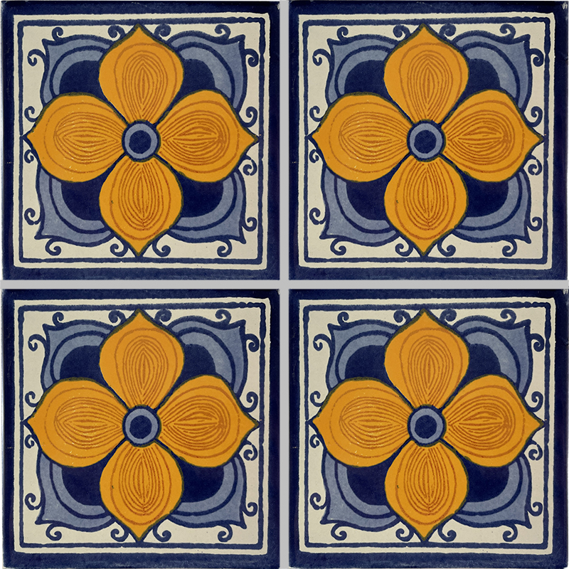 TalaMex Marigold Talavera Mexican Tile Details