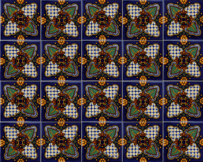 TalaMex Alaraz Talavera Mexican Tile Close-Up