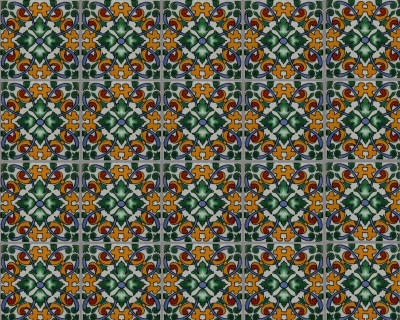 TalaMex Becedas Talavera Mexican Tile Close-Up