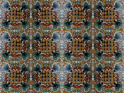 TalaMex Brozas Talavera Mexican Tile Close-Up