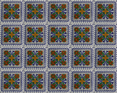 TalaMex Cacerez Talavera Mexican Tile Close-Up