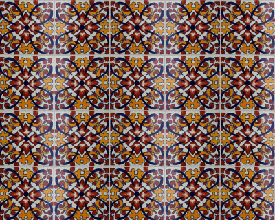 TalaMex Zorita Talavera Mexican Tile Close-Up