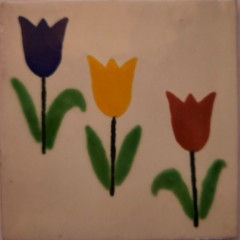 TalaMex Tulips Talavera Mexican Tile