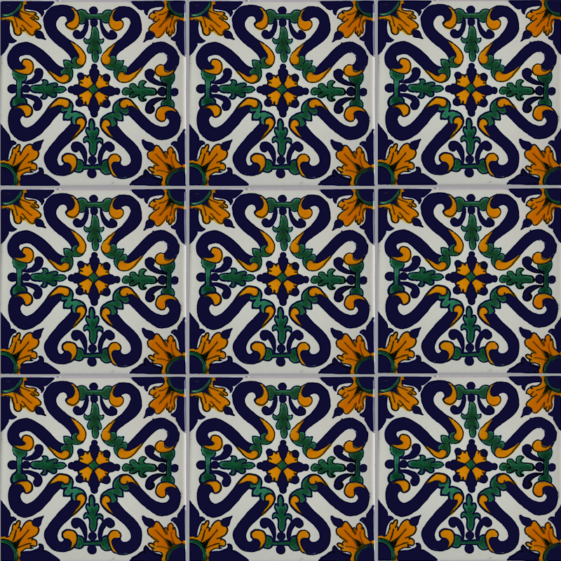 TalaMex Ures Talavera Mexican Tile Details