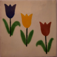 TalaMex Tulips Talavera Mexican Tile