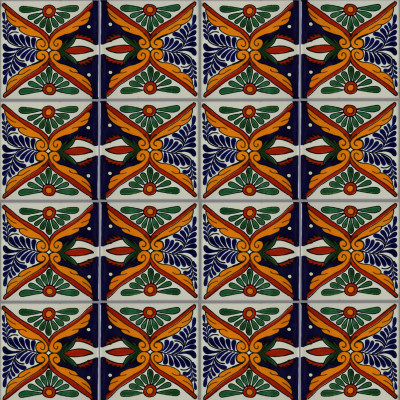 TalaMex Tonichi Talavera Mexican Tile Close-Up