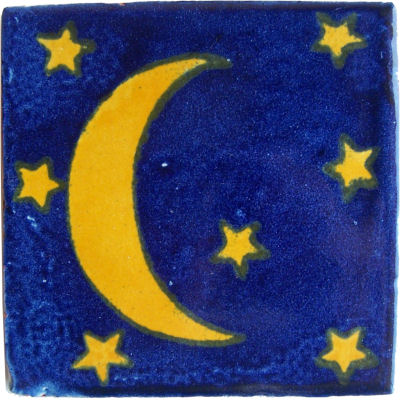Yellow Moon Talavera Mexican Tile