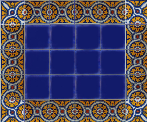 TalaMex Chain Talavera Mexican Tile Details