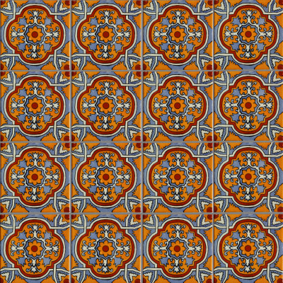 TalaMex Tecoripa Talavera Mexican Tile Close-Up