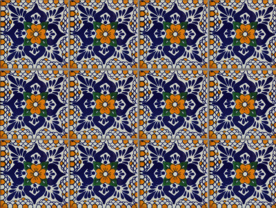 TalaMex Moris Talavera Mexican Tile Close-Up