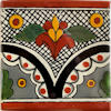 TalaMex Black Arc Talavera Mexican Tile